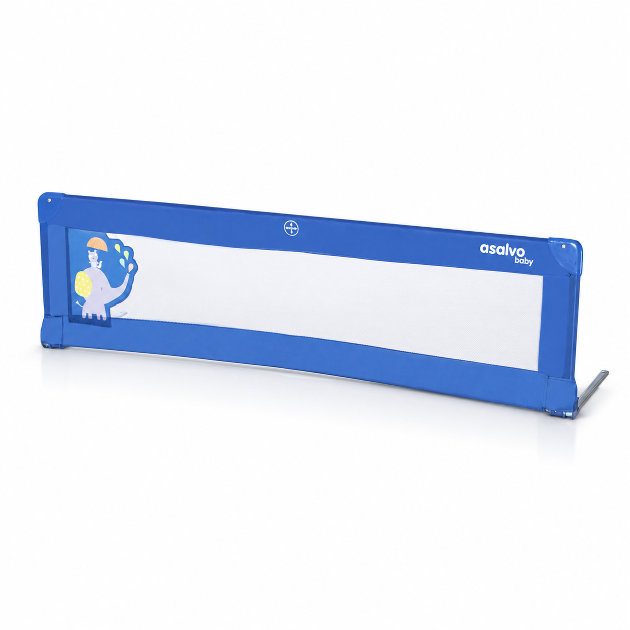 Barreira de cama de 150 cm para cama padrão elefante azul