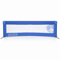 Barreira de cama de 150 cm para cama padrão elefante azul