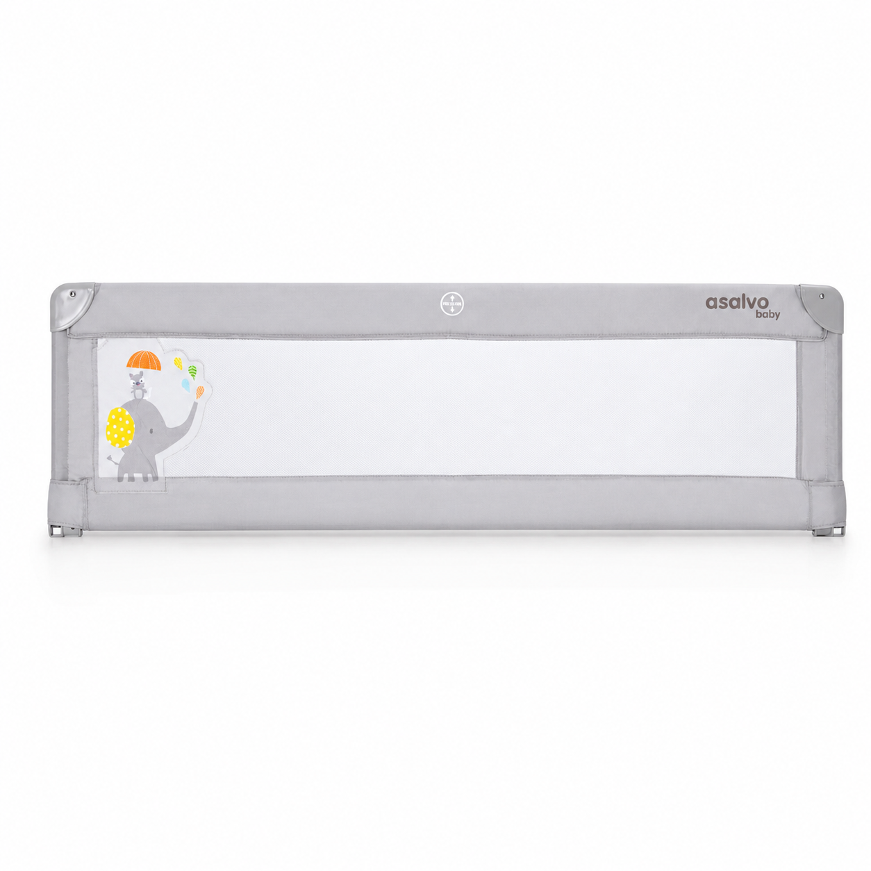 150cm Bed Barrier for Standard Bed Gray Elephant
