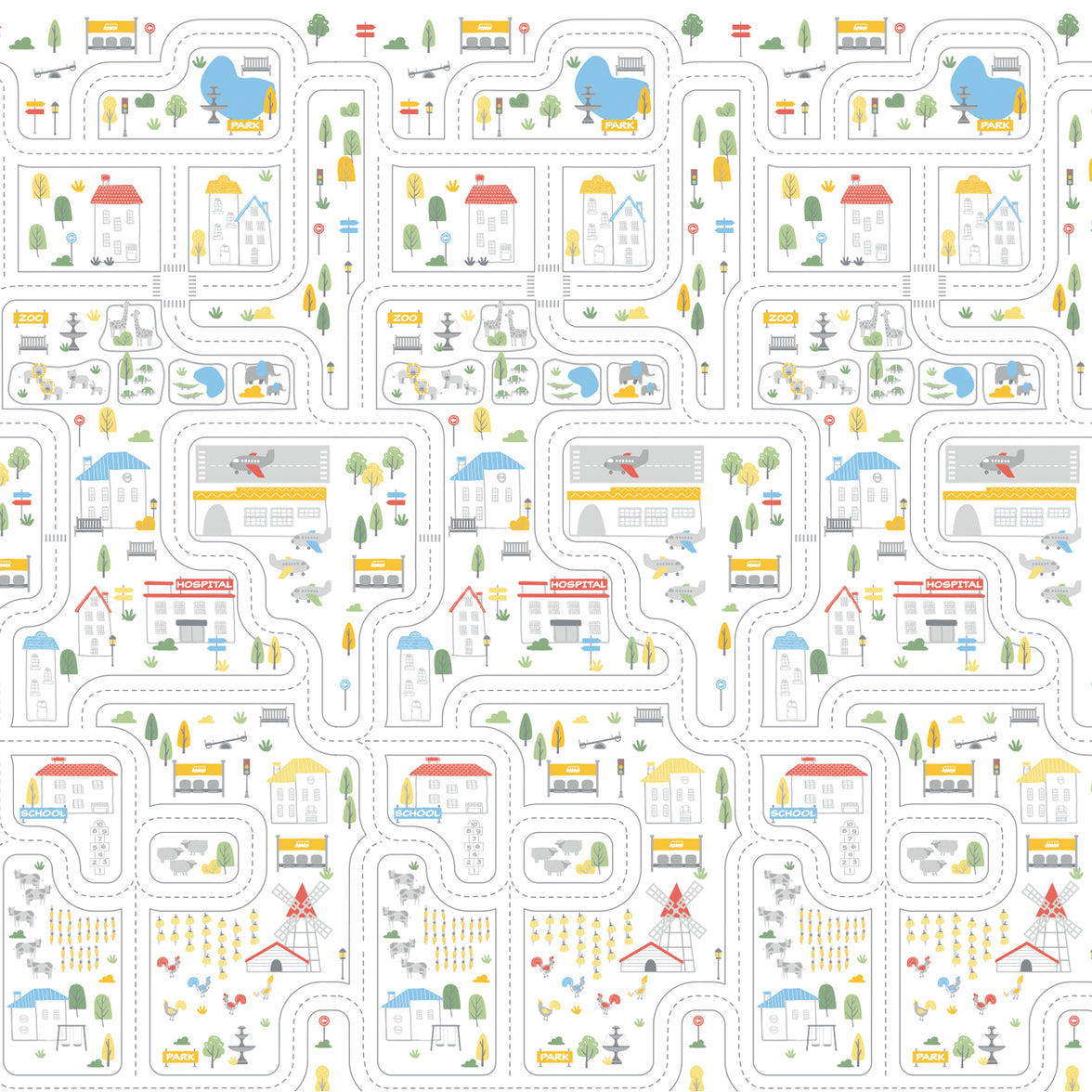 Farm-City Play Mat 120x180 cm