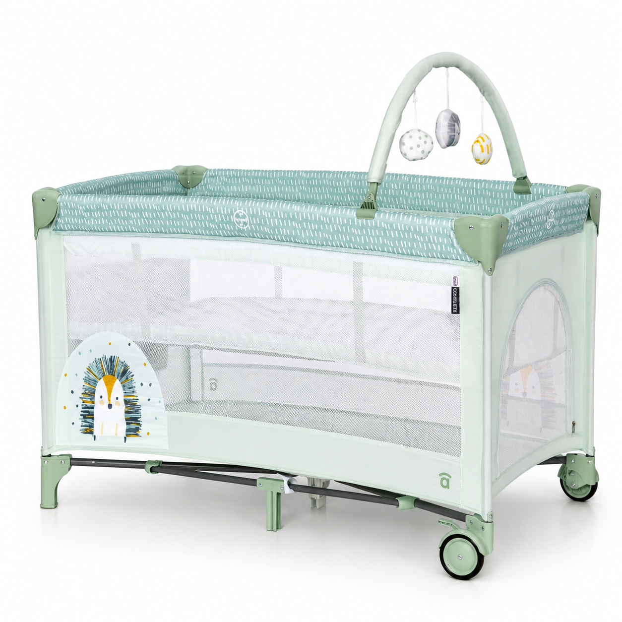 Complet Duo Hedgehog travel cot