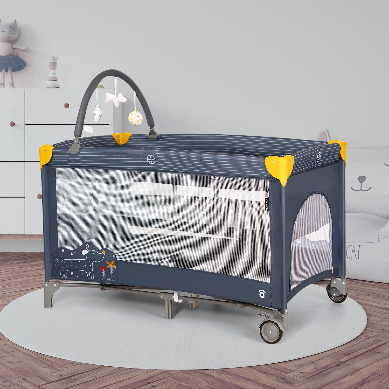 Cuna de viaje Complet Dúo Perrito