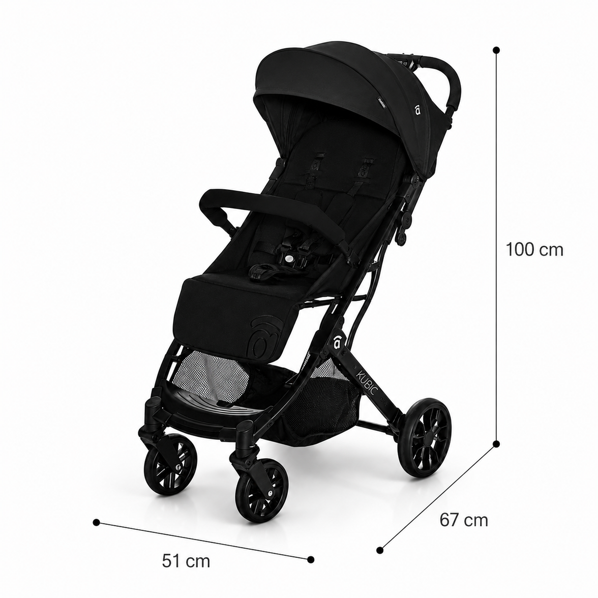 Silla de paseo Kubic 2 negro