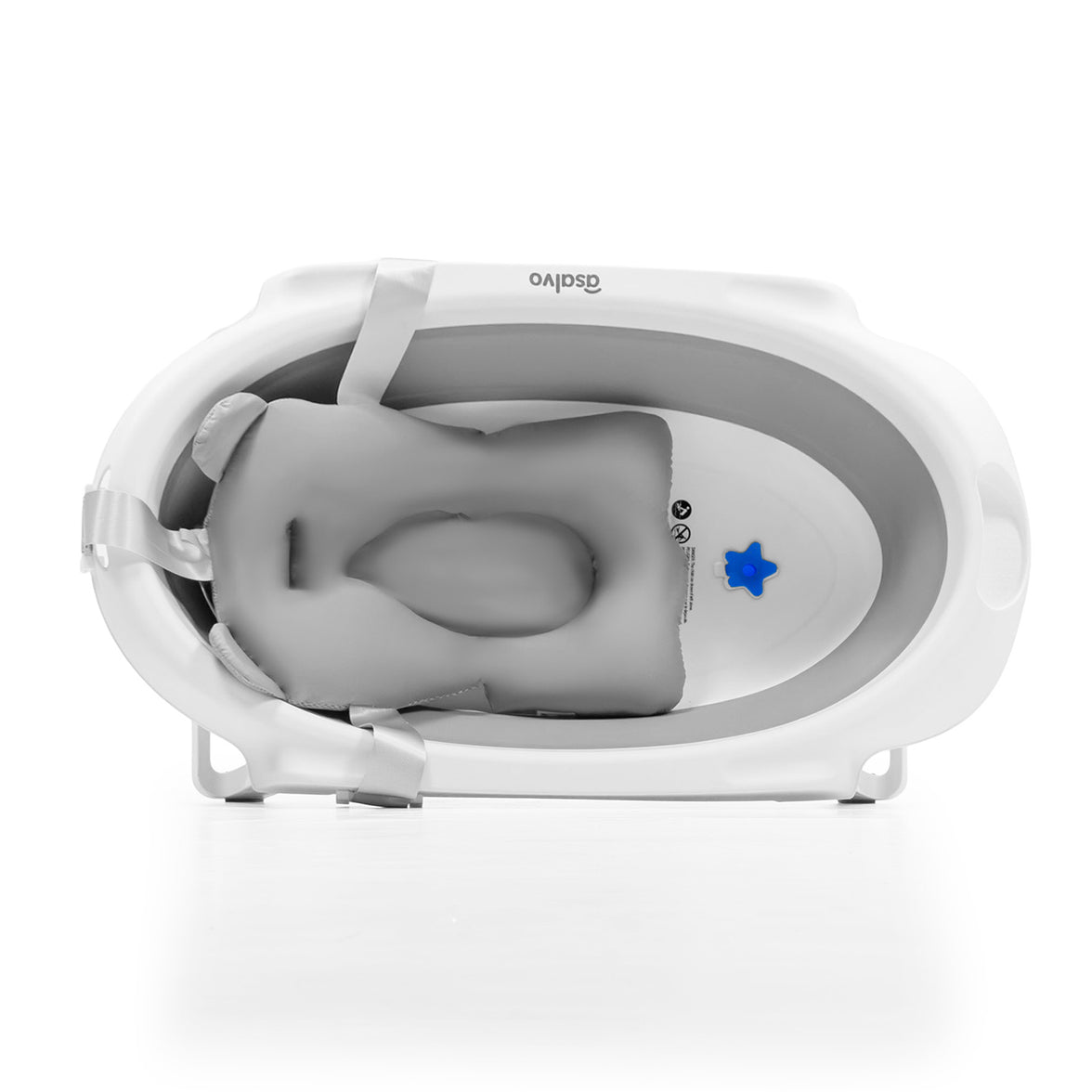 Banheira dobrável com pés e redutor Luigi