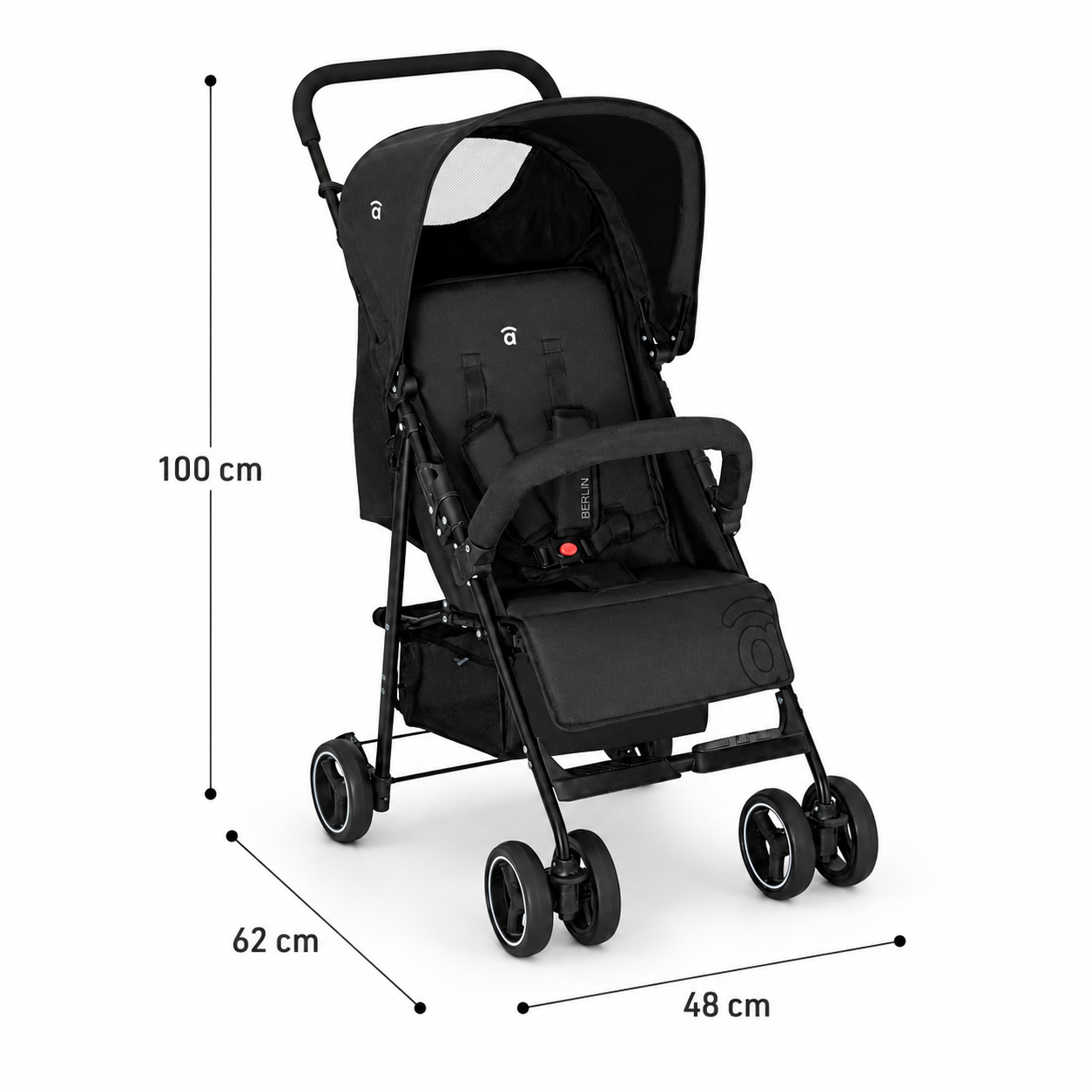 Silla de paseo Berlín negro