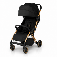 Plis Plas black-gold stroller