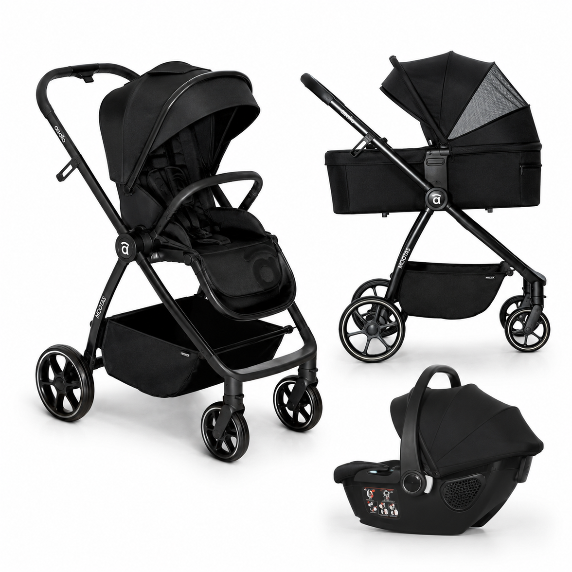 Trio de Rhodes noires