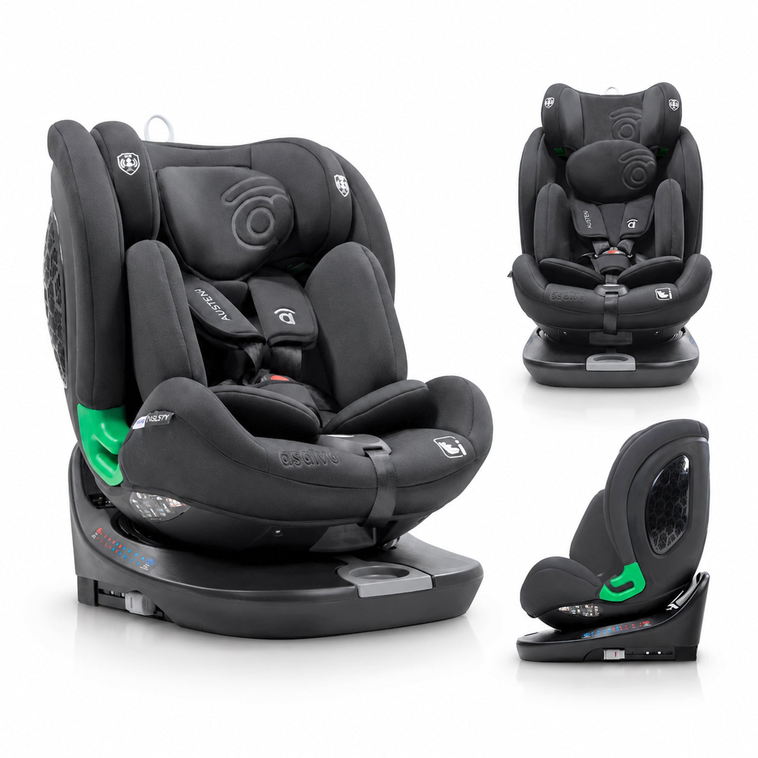 Austen 3 Gray Car Seat