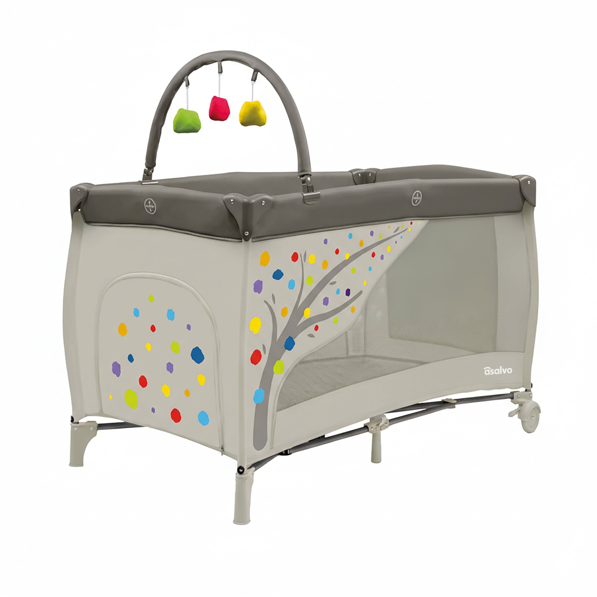 Berço de viagem completo em árvore