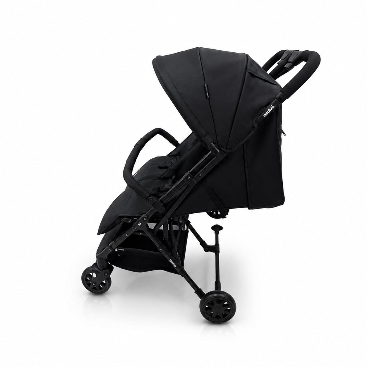 Black Henry Double Stroller