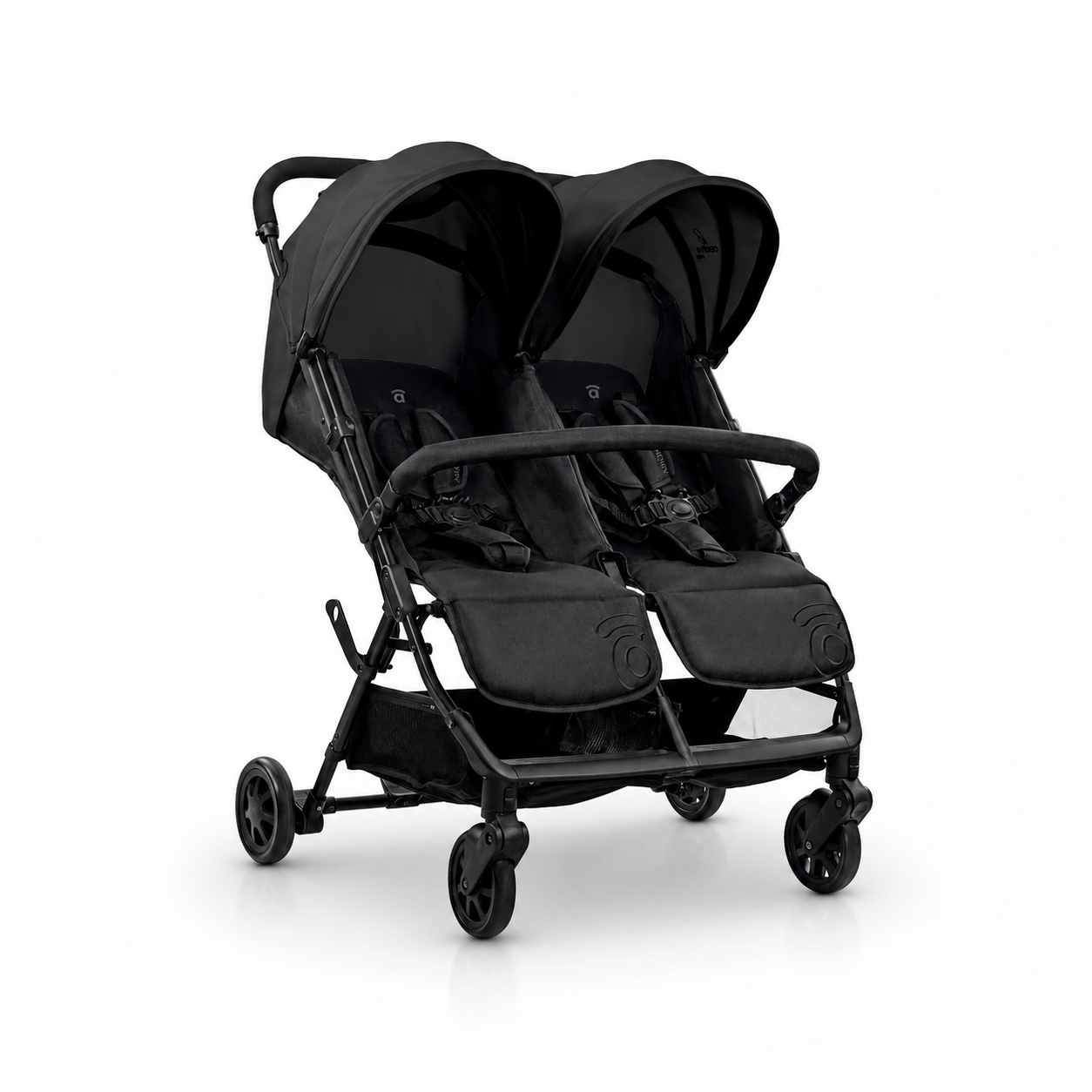 Black Henry Double Stroller