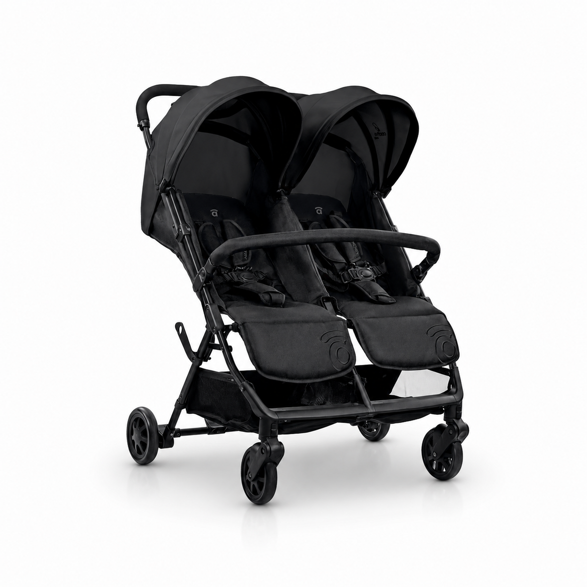 Black Henry Double Stroller