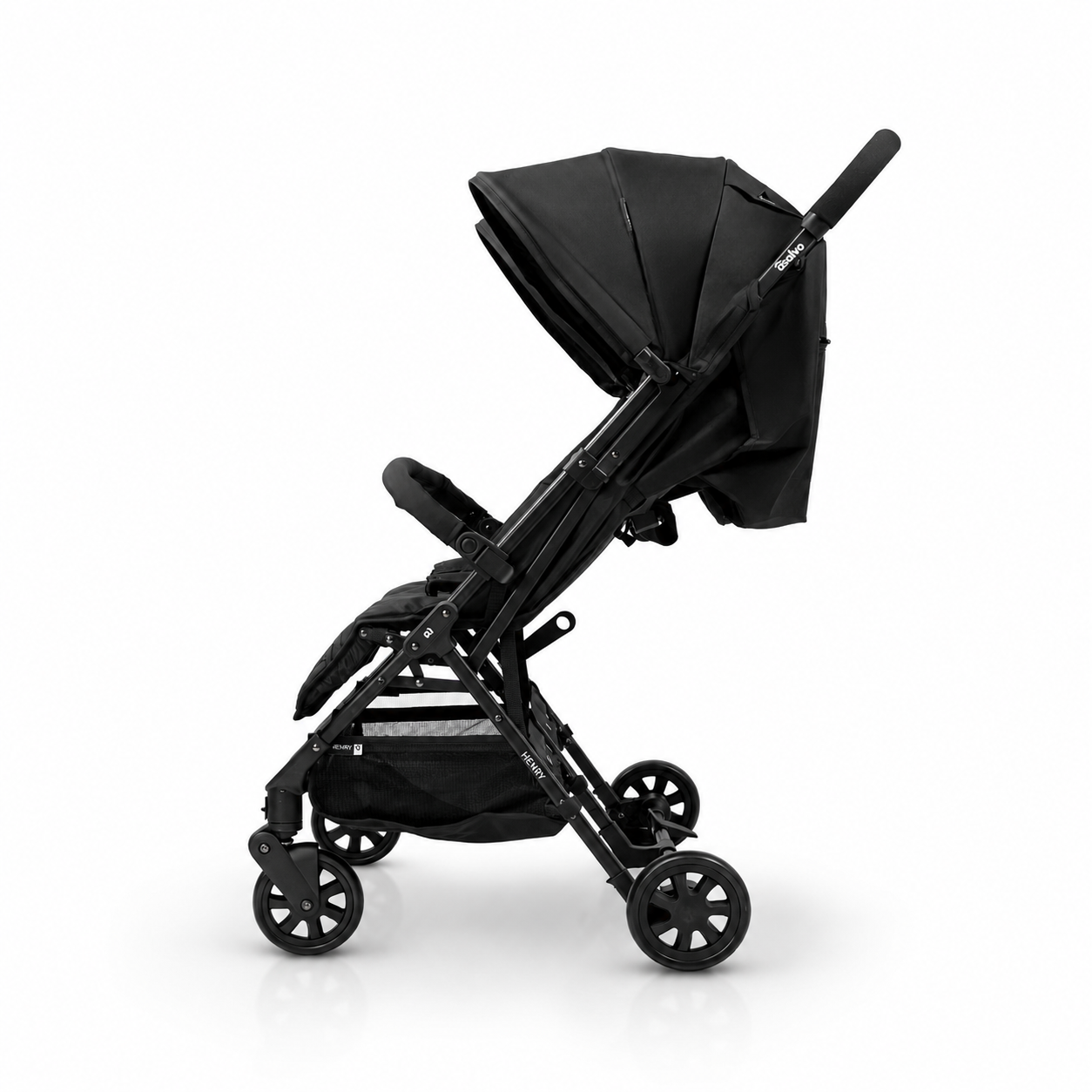 Black Henry Double Stroller