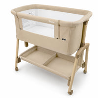 Smart beige co-sleeping mini crib