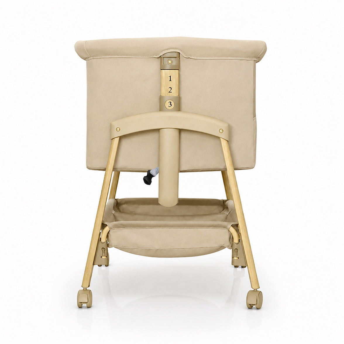 Smart beige co-sleeping mini crib