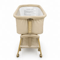 Smart beige co-sleeping mini crib