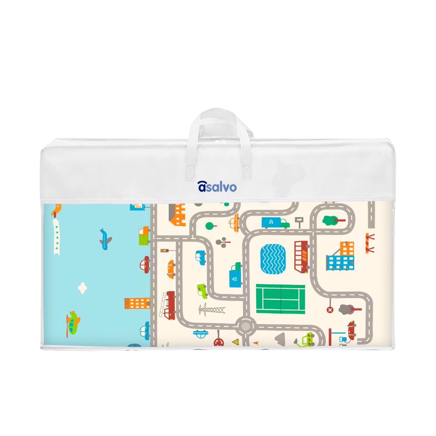 Tapete de brincar Funmat 120X180 cidade-floresta