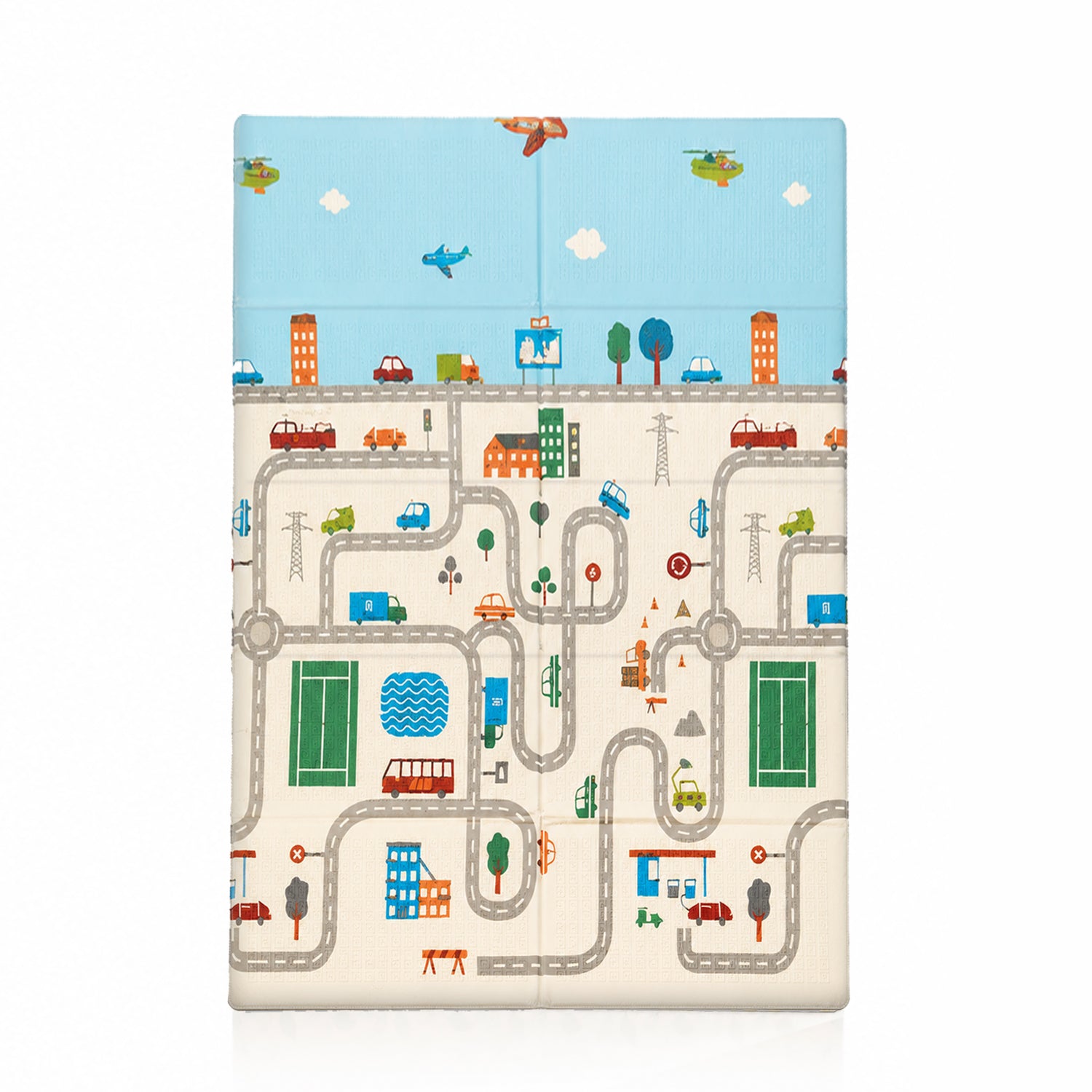 Tapete de brincar Funmat 120X180 cidade-floresta