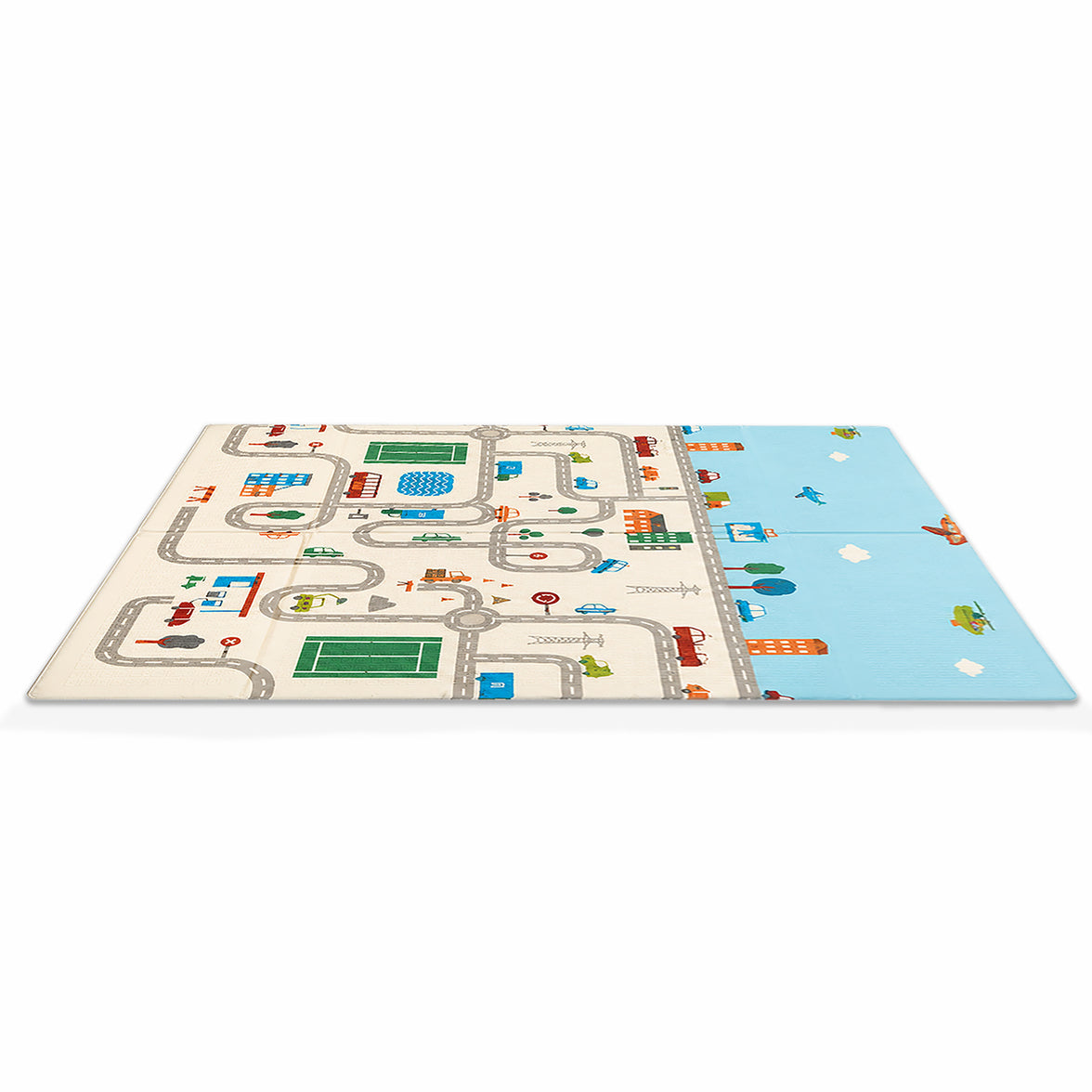Tapete de brincar Funmat 120X180 cidade-floresta