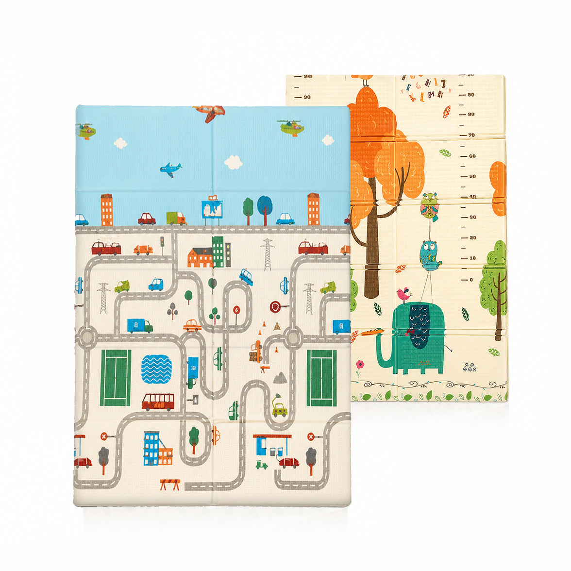 Tapete de brincar Funmat 120X180 cidade-floresta