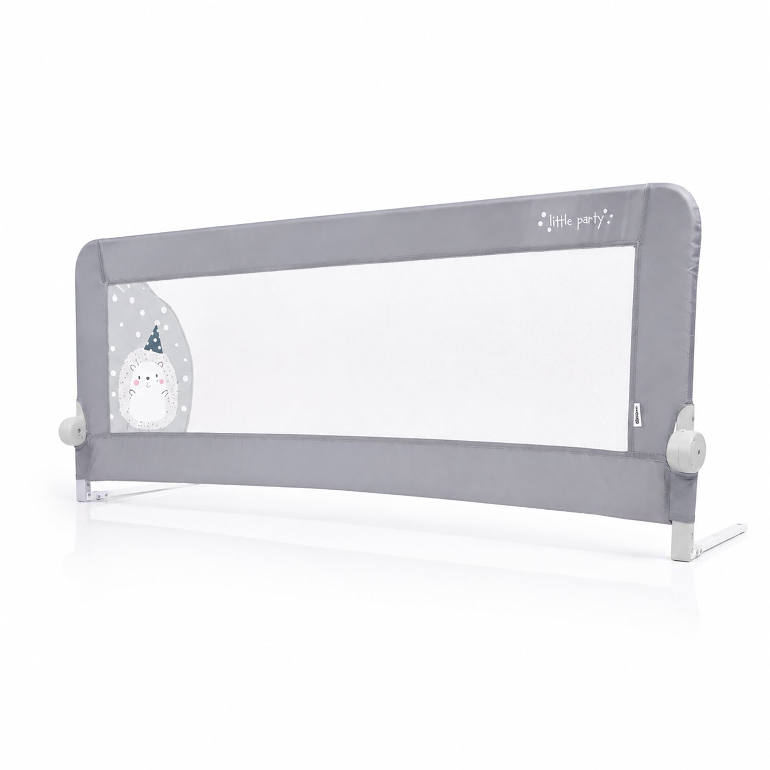 Barreira de Cama 2-em-1 de 150cm para Cama Divã ou Standard Ouriço Cinzento