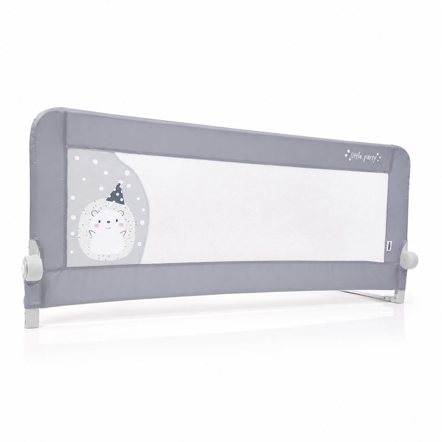 Barreira de Cama 2-em-1 de 150cm para Cama Divã ou Standard Ouriço Cinzento