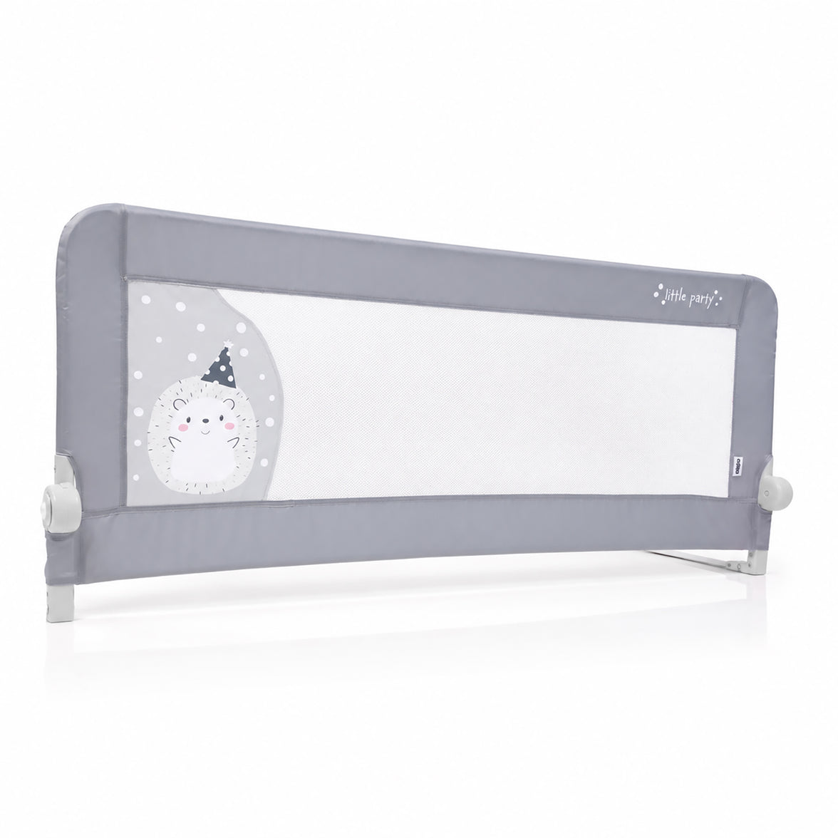 Barreira de Cama 2-em-1 de 150cm para Cama Divã ou Standard Ouriço Cinzento