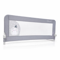 Barreira de Cama 2-em-1 de 150cm para Cama Divã ou Standard Ouriço Cinzento