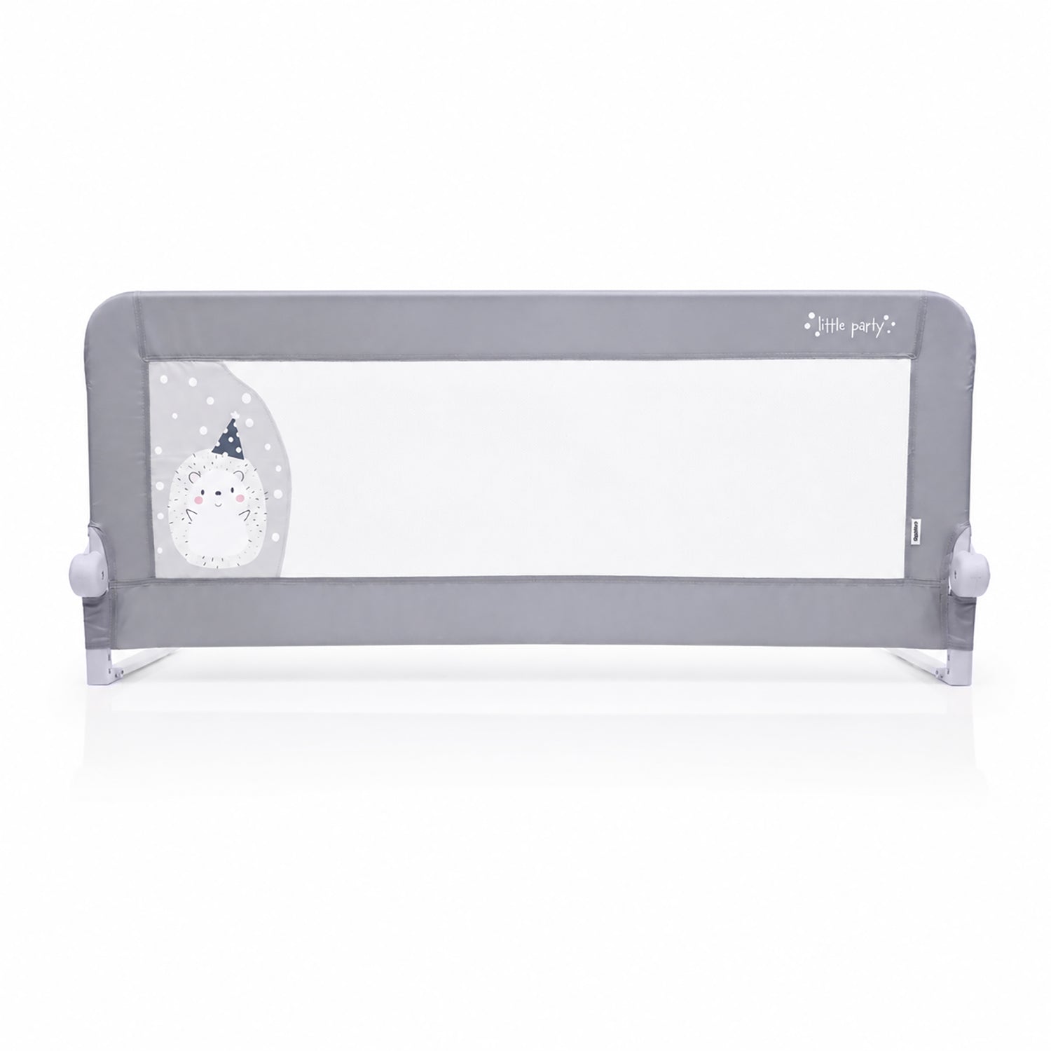Barreira de Cama 2-em-1 de 150cm para Cama Divã ou Standard Ouriço Cinzento