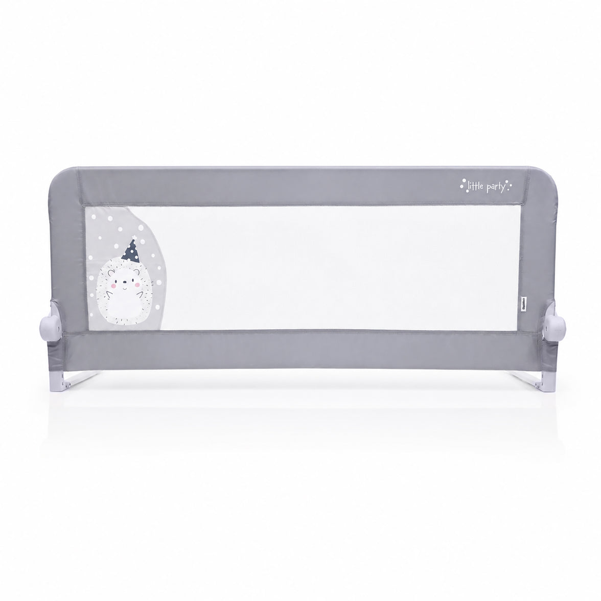 Barreira de Cama 2-em-1 de 150cm para Cama Divã ou Standard Ouriço Cinzento