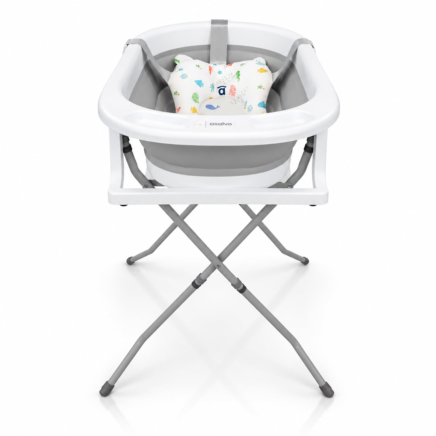 Folding bathtub with legs and Luigi reducer
