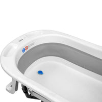 Folding bathtub with legs and Luigi reducer