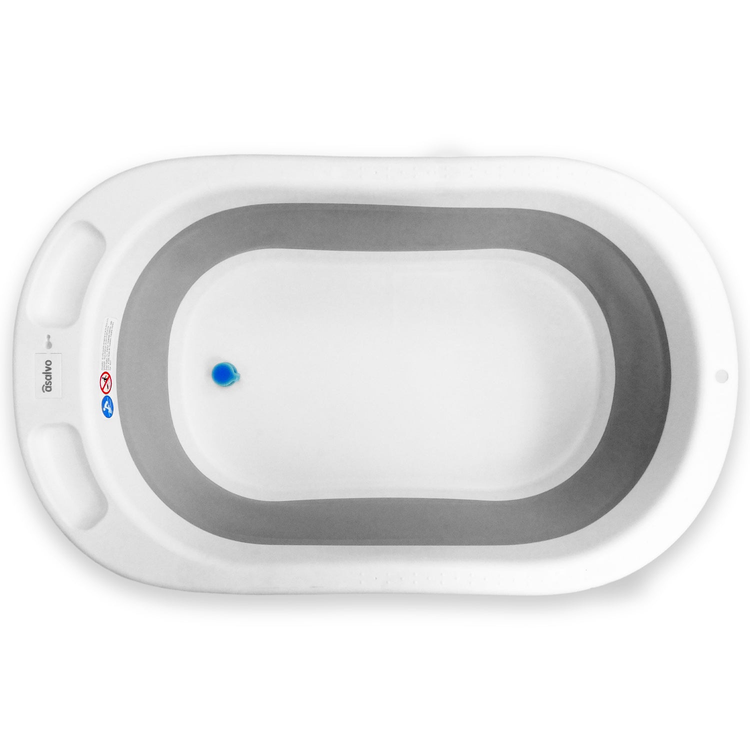 Folding bathtub with legs and Luigi reducer