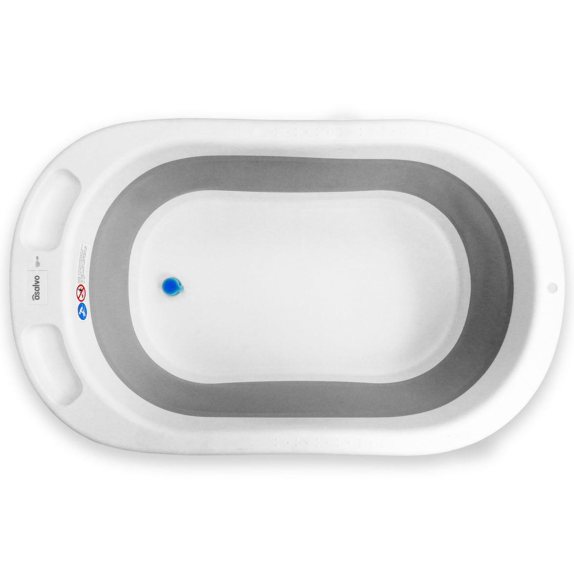 Folding bathtub with legs and Luigi reducer