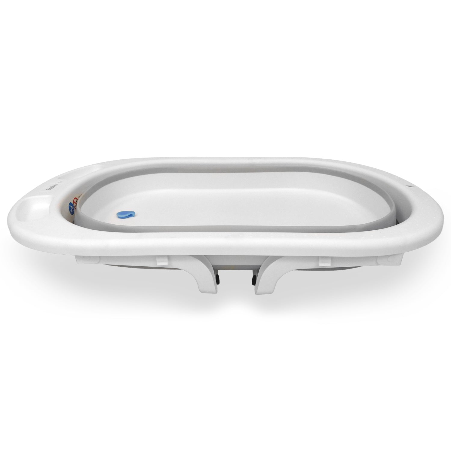 Folding bathtub with legs and Luigi reducer