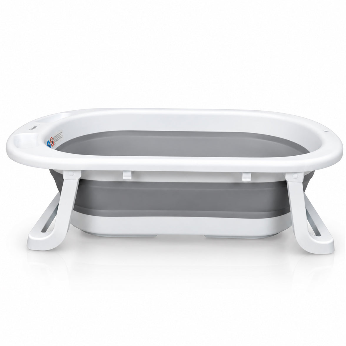Folding bathtub with legs and Luigi reducer