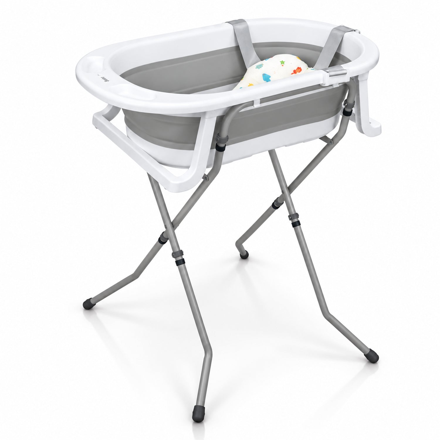 Folding bathtub with legs and Luigi reducer