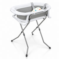 Folding bathtub with legs and Luigi reducer