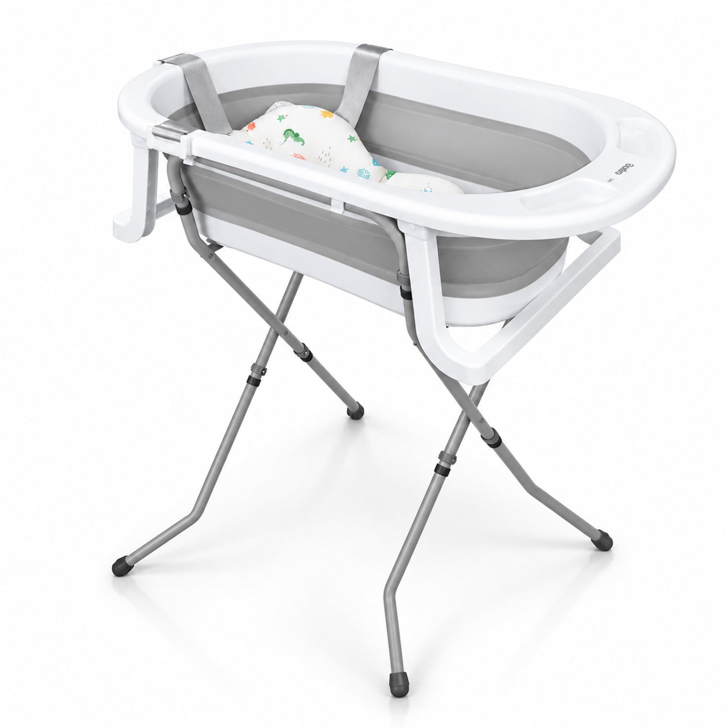 Folding bathtub with legs and Luigi reducer