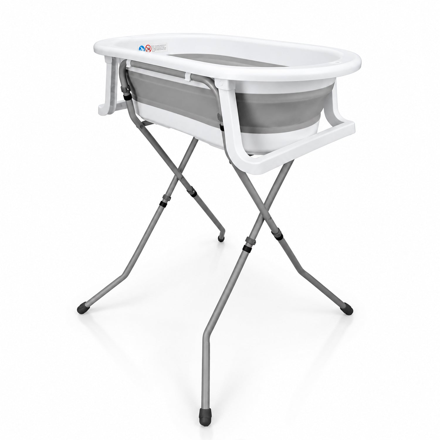 Folding bathtub with legs and Luigi reducer