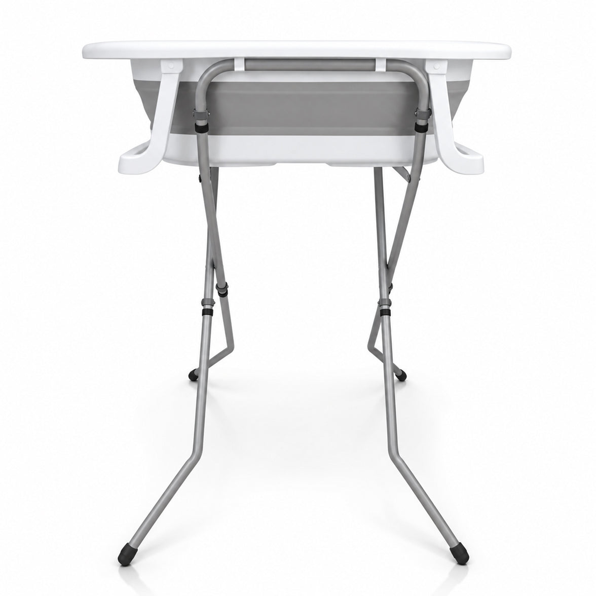 Folding bathtub with legs and Luigi reducer
