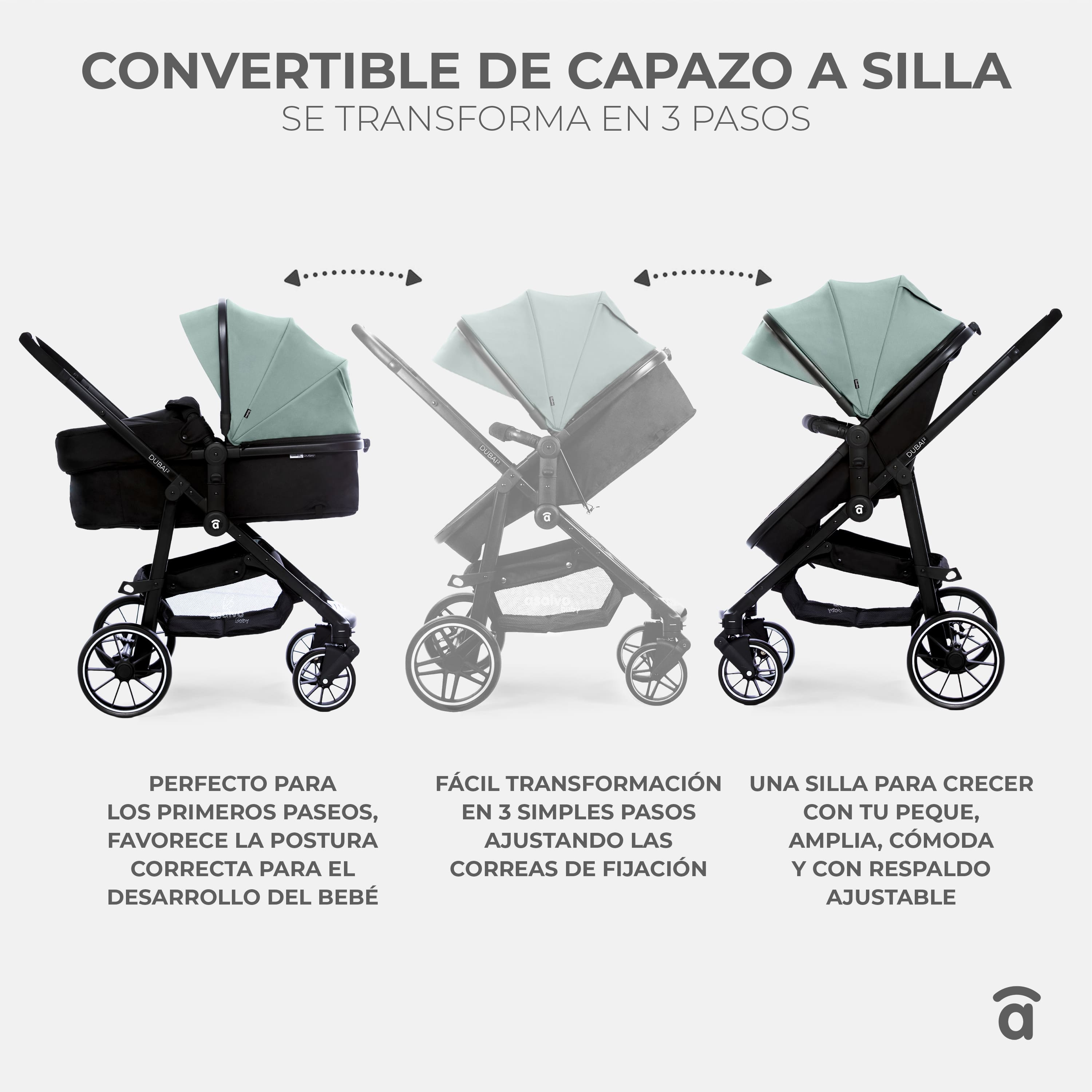 Dubai Convertible Trio 2 Black