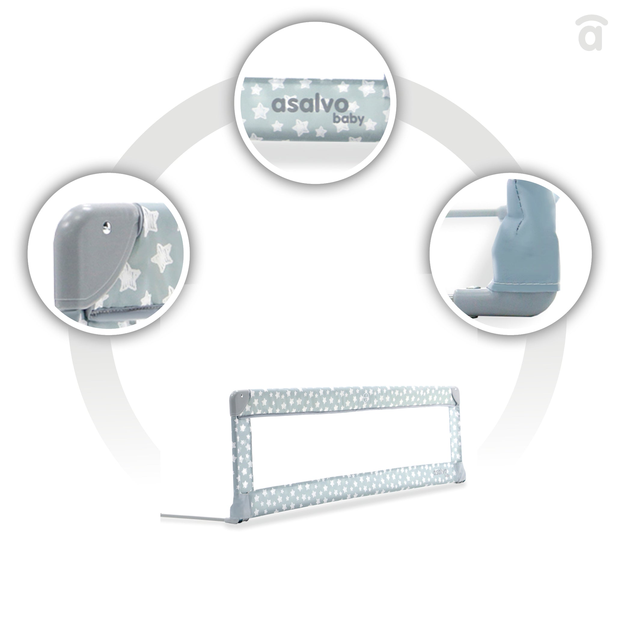 150cm Bed Barrier for Standard Gray Stars Bed