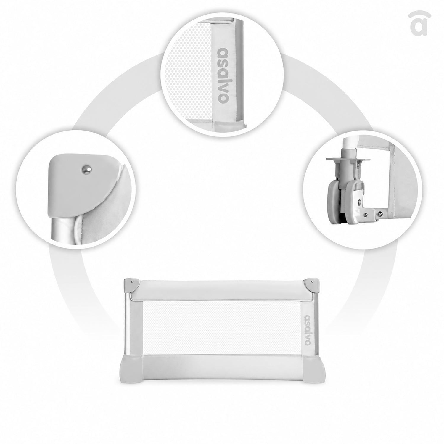Barrera de 90cm para Cama Standard Blanca