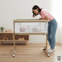 Mini berço co-leito bege céu