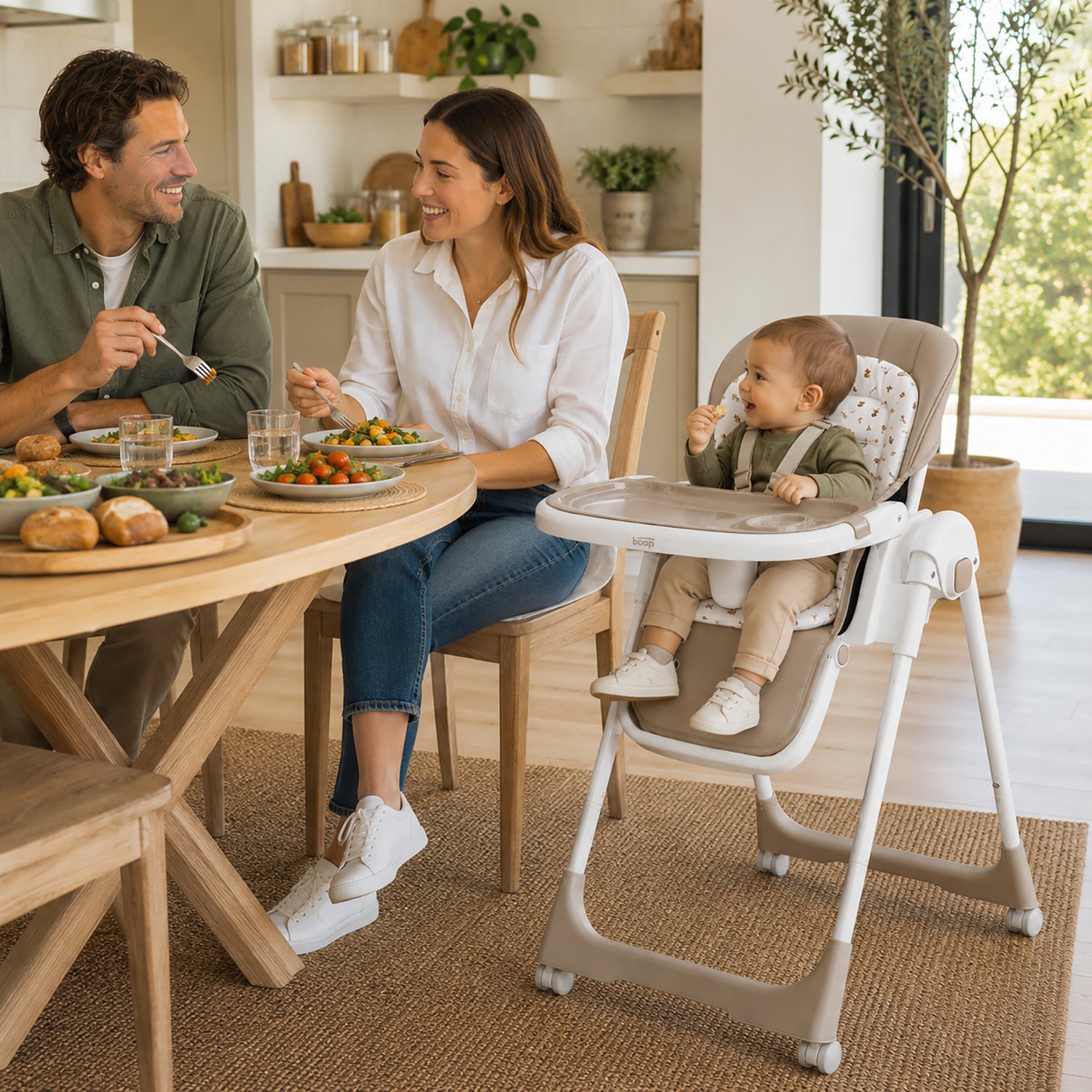 Rice Beige Highchair