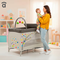 Berço de viagem completo em árvore