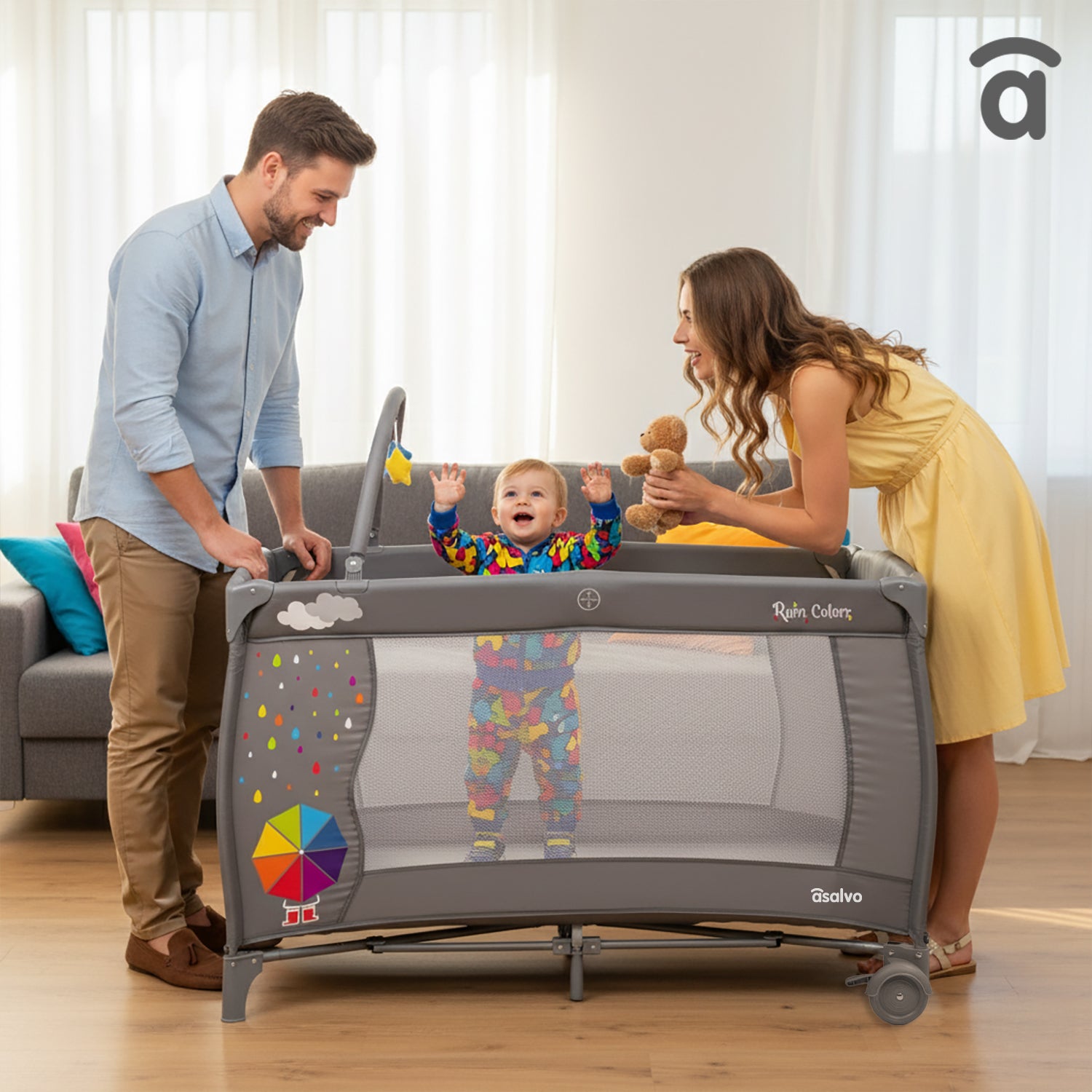 Cuna de viaje Completa Paraguas