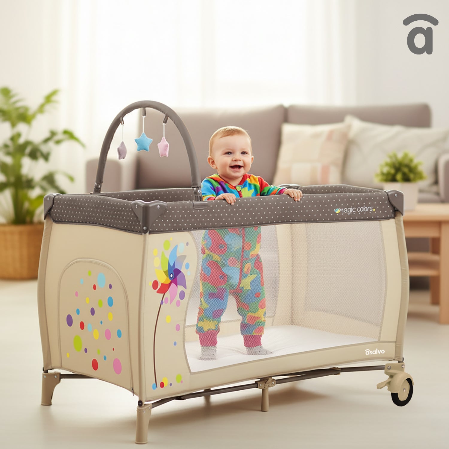 Moedor completo para berço de viagem Plus