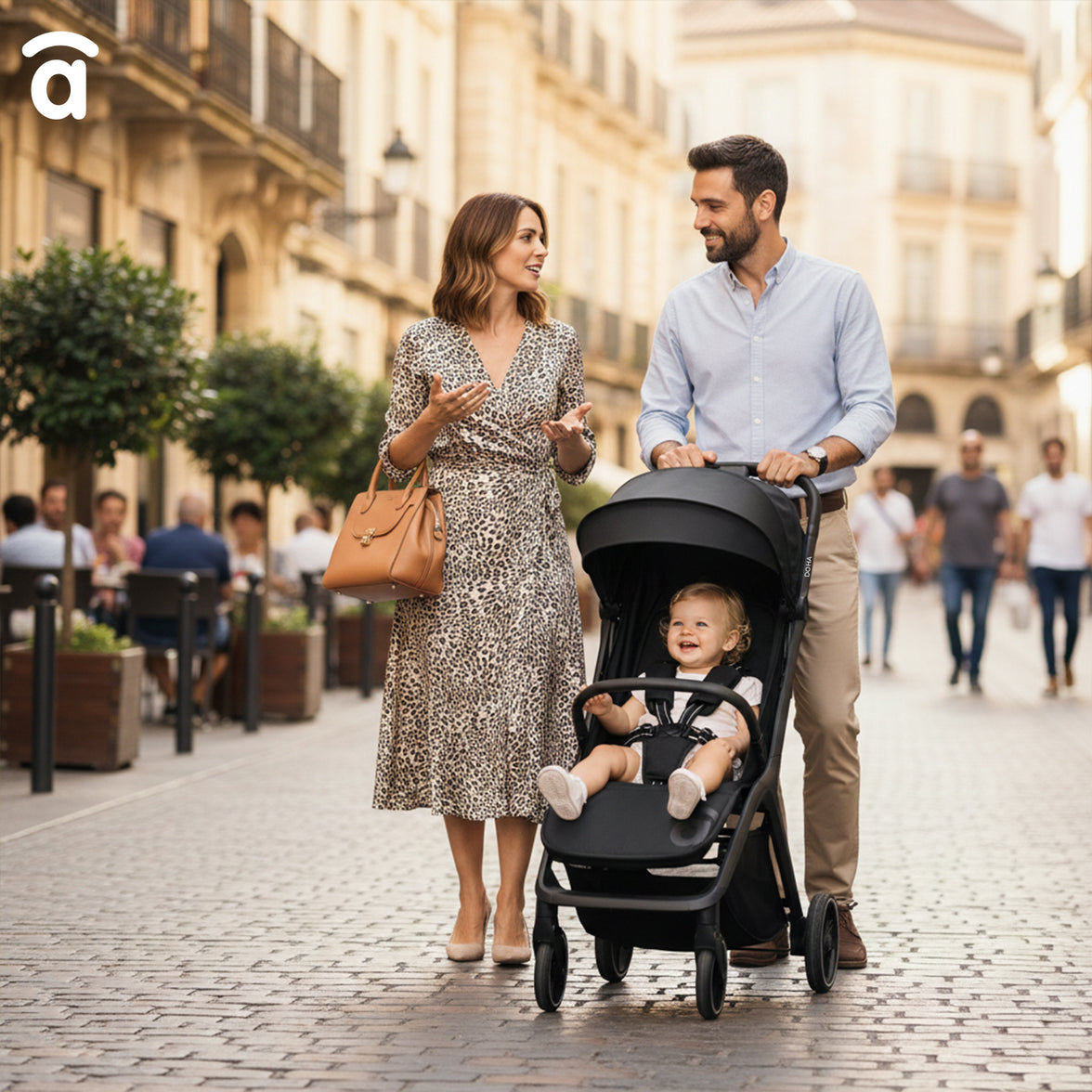 Silla de paseo Doha negra